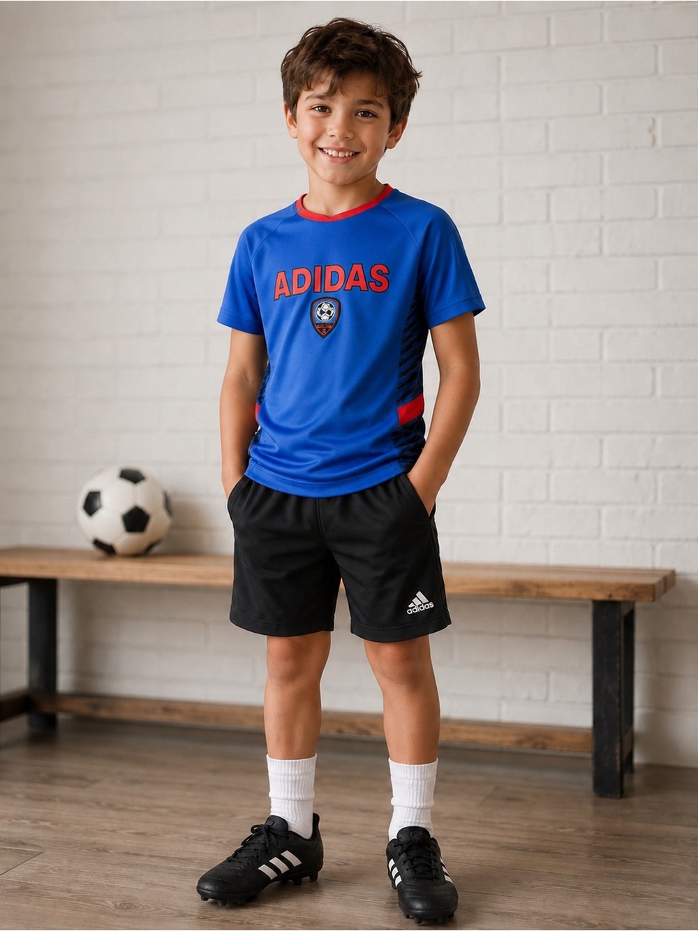 Adidas Soccer Performance Dryfit Style Short Sleeve Shirt - Youth Size 7
